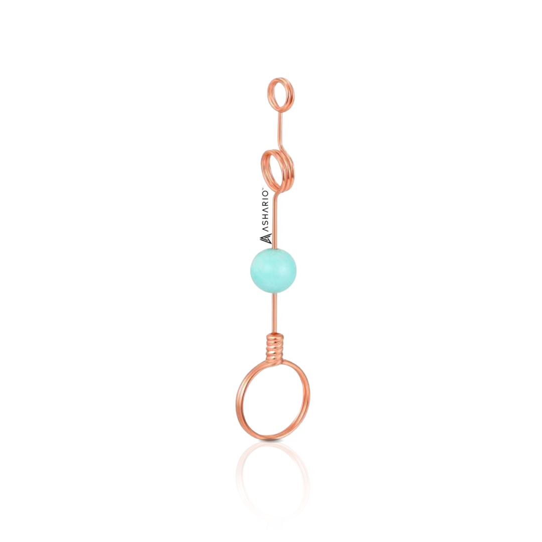 ASHARIO Pre-Roll Ring Holder - Gemstone (Double-Hoop)