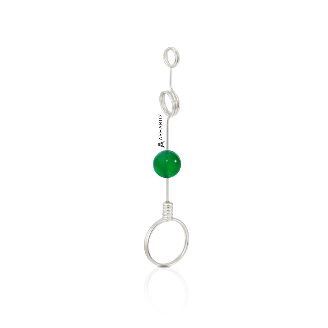 ASHARIO Pre-Roll Ring Holder - Gemstone (Double-Hoop)